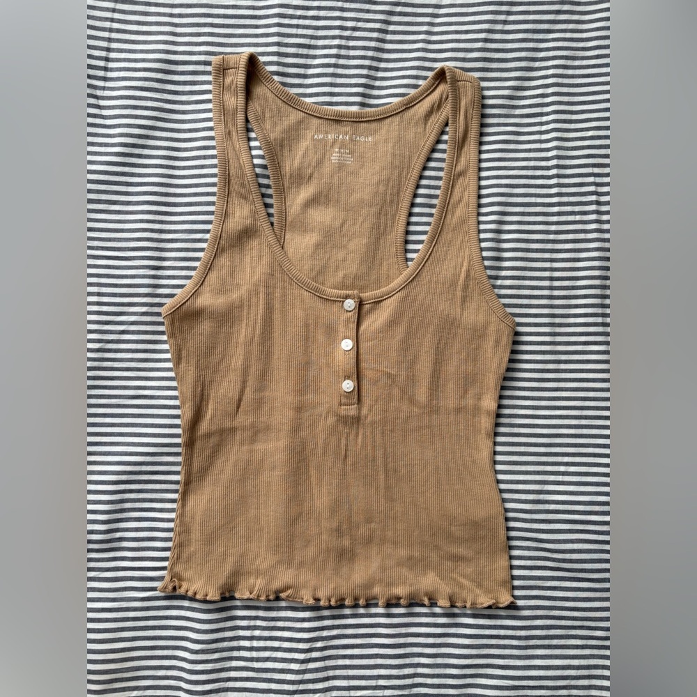 Tan Sleeveless Top